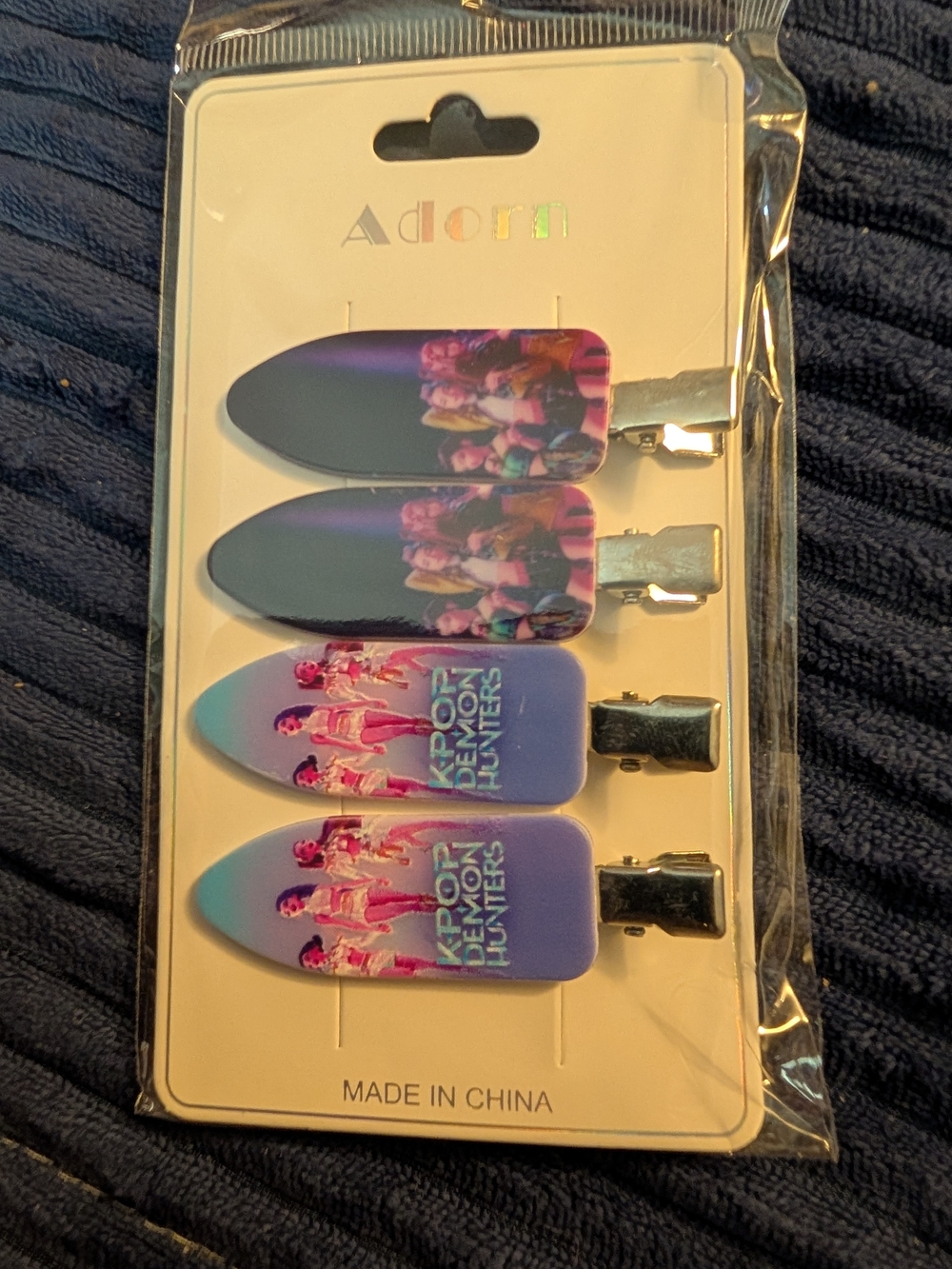New K-pop Demon hunters flat hair clips